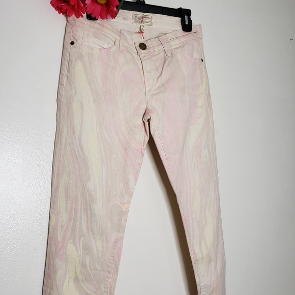 NEW Current Elliott Marble Taffy Cigarette Jeans Skinny Stiletto Ankle Summer - Picture 7 of 16